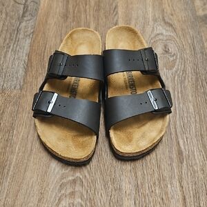 Birkenstock Arizona Black Sandals 38 (7-7.5 Women)
